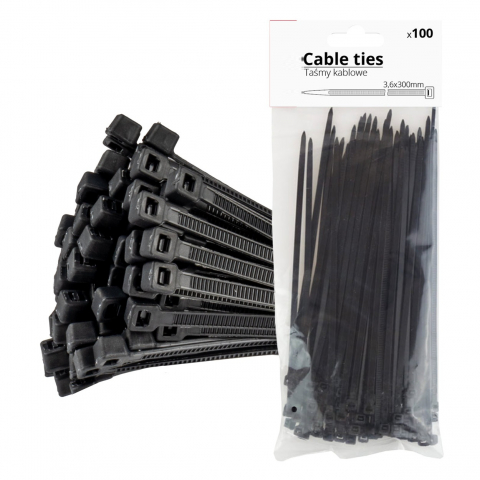 Offroad - Cablu zip, prinderi zip, 3,6x300mm, 100buc
