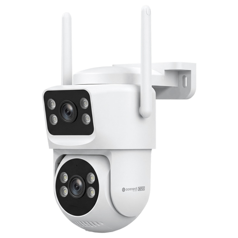 HOME - Cameră Supraveghere WiFi Duală 4+4MP 360° Tuya C120