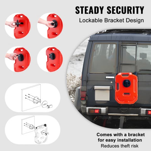 Canistra benzina, 10 Litri, cu sistem de prindere, debit reglabil, functie oprire automata, Atv, SSV, Maverick, Cf Moto, Polaris, Segway, Rzr [8]