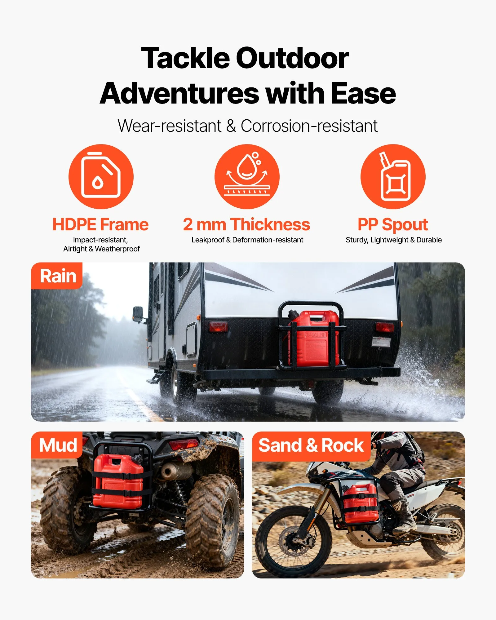 Canistră Combustibil ATV UTV Off-Road 9.5L cu Furtun [4]