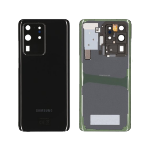 Capac Baterie - Capac spate sticla spate Samsung S20 Ultra 5G G988 Cosmic Black Negru