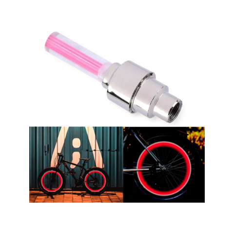 Capace valva roata cu LED-uri culoare rosie, pentru Atv, Moto, Bicicleta, auto [2]