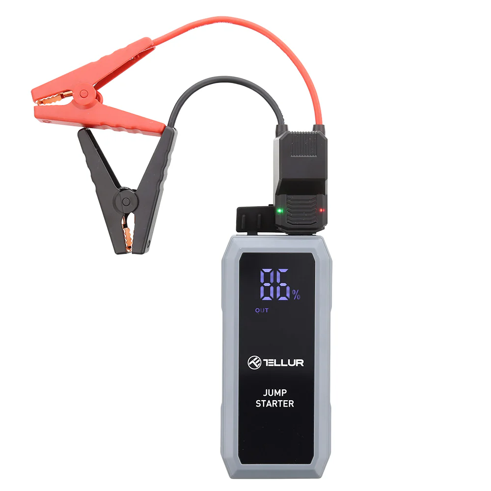 Offroad - Car starter Power Bank Robot pornire motor auto 1500A, Baterie Externă, 16800mAh, lumină LED