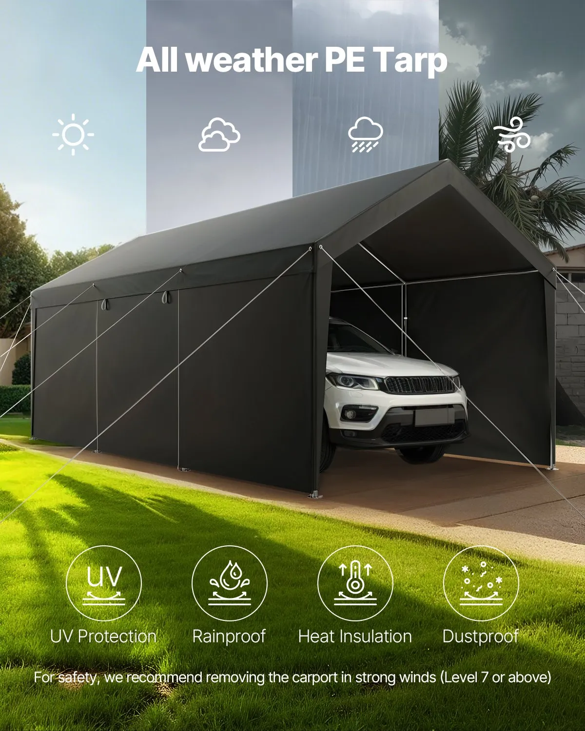 Carport, Copertina auto exterioară de 3x6metri [1]