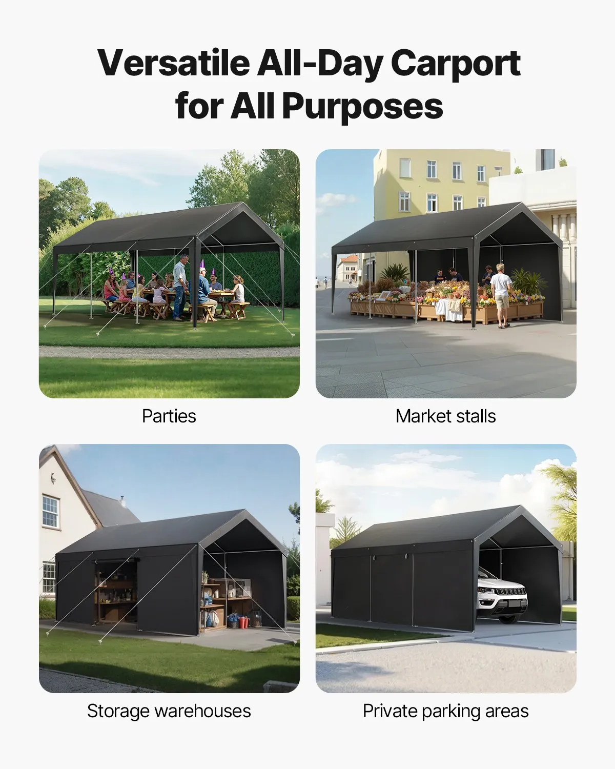Carport, Copertina auto exterioară de 3x6metri [4]