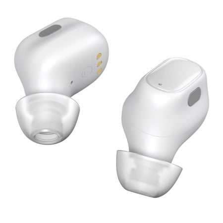 Casti Bluethoot - Casca Bluethoot Baseus Encok WM01 TWS Wireless In-Ear Bluetooth 5.3 Headphones White Upgraded Version