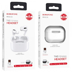 Casca Bluethoot Borofone BE38 TWS white, (airpods) [8]