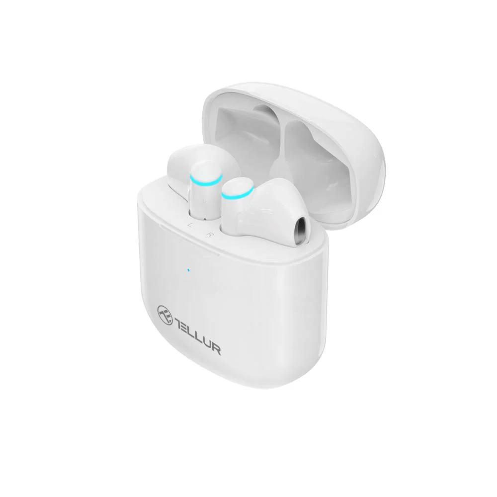 Casti Bluethoot - Casca Bluetooth Tellur Aura, white, Casti bluethoot