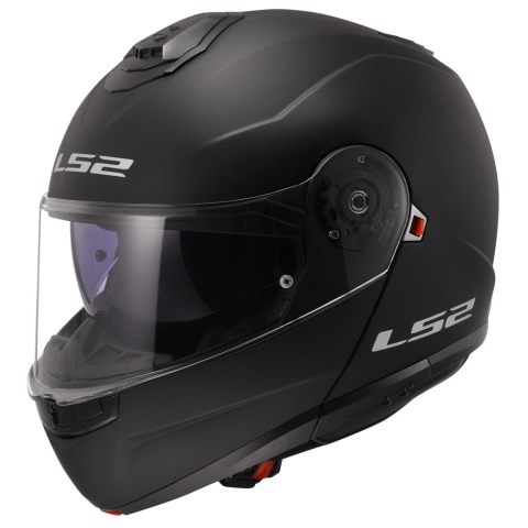 Echipamente Moto, ATV și Off-Road - Cască Moto Modulară LS2 FF908 Strobe II Matt Black ECE 22.06 Flip-Up