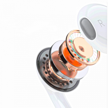 Casti iPhone cu cablu Dudao X14PROL-W1 Albe [2]