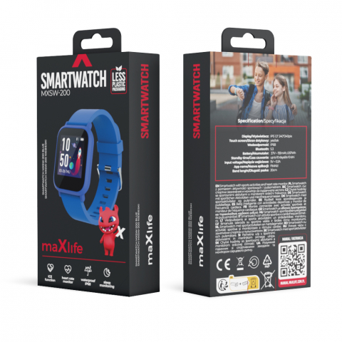 Ceas smartwatch pentru copii, Maxlife MXSW-200 blue [1]