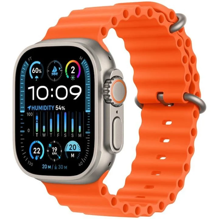 Smartwatch - Ceas, smartwatch Ceas smartwatch cu cartela SIM specifica, Monitorizare Ritm cardiac, somn si tensiune arteriala, waterproof, Portocaliu