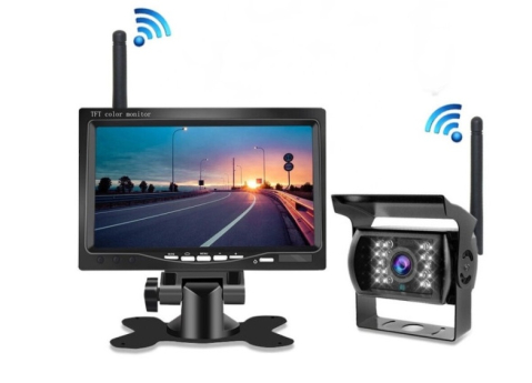 Monitor cu camera marsalier wireless - Cameră Marșarier Wireless Profesională cu Monitor 7 Inch pentru TIR și Utilaje