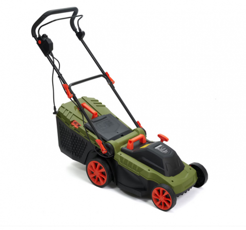 Masina de tuns gazon/iarba electrica Heinner AMGE021, putere 1600 W, 3500 rpm, latime taiere 36 cm, inaltime taiere 25 - 75 mm, sac colector 45 l  Coasa Motocoasa electrica trimmer [2]