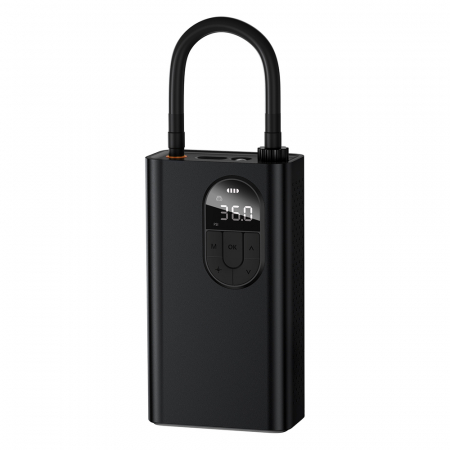 Compresor portabil Bicicleta trotineta atv / compresor auto pe baterie, 8Bar  fara fir 2500mAh 54W black (CRNL040001 [1]