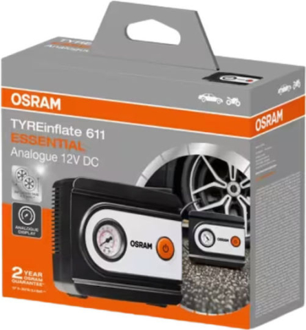 Compresor auto OSRAM 12V, 6,9 bar, portabil | Moka GSM [1]