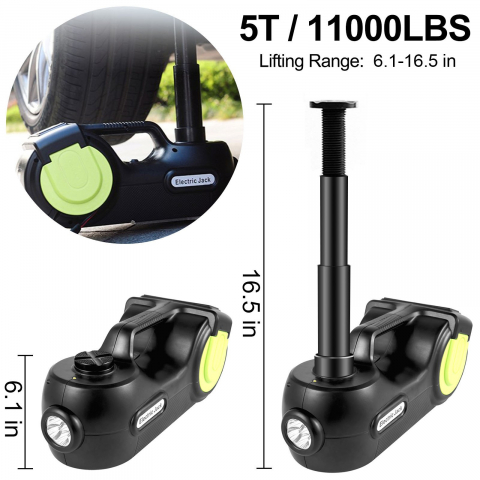 Cric electric cu compresor si cheie impact, ATV / SSV, din Aluminiu 5 Tone,  Cric atelier [1]