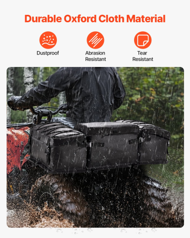 Cutie spate ATV textilă Oxford 50L – geantă și ladă rezistentă la apă [6]