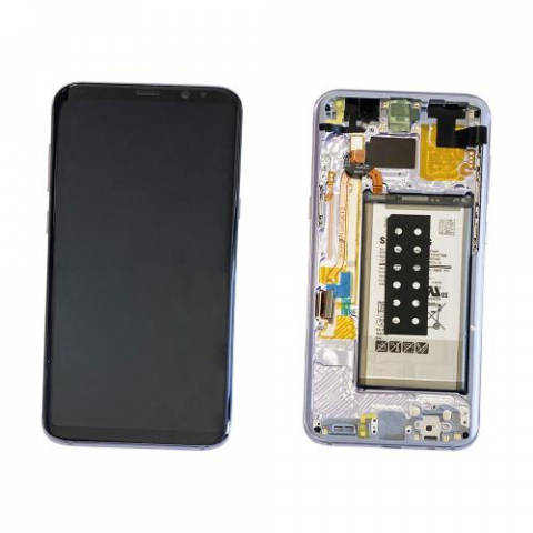 Display-uri si Touchscreen-uri - Display cu touchscreen si rama Samsung Galaxy S8 Plus G955f Violet