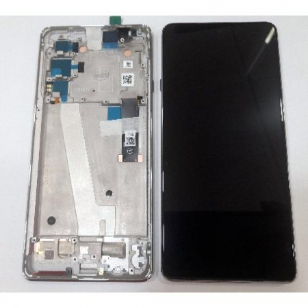 Display-uri si Touchscreen-uri - Display Motorola Moto Edge 20 Grey cu Rama Original Service Pack