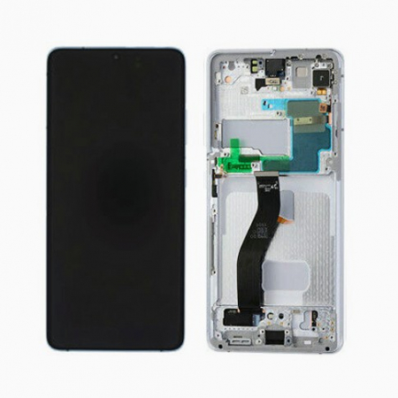 Display-uri si Touchscreen-uri - Display Samsung Galaxy S21 Ultra 5G G998 Phantom Silver  Moka Phone