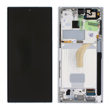 Display-uri si Touchscreen-uri - Display Samsung Galaxy S22 Ultra S908 cu rama silver