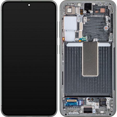 Display-uri si Touchscreen-uri - Display Samsung Galaxy S23 cu rama S911 , Green Light Green/Lime (Rama Silver)