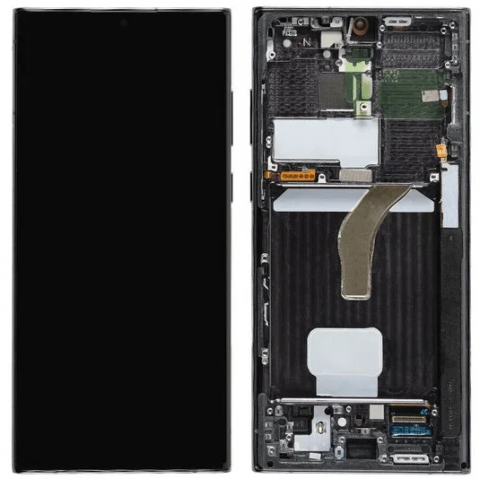 Piese si Componente GSM - Display Samsung Galaxy S24 Ultra cu rama , Black