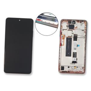 Display-uri si Touchscreen-uri - Display Xiaomi Mi 10T Lite Cu rama Gold  Original Service Pack