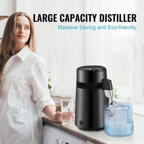 Distilator de Apă 4L 750W Inox | Purificator Apă pentru Acasă, Laborator și Cabinet | Moka GSM [2]