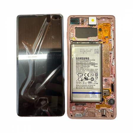 Display-uri si Touchscreen-uri - Ecran Display cu Baterie Samsung S10 Plus G975 Flamingo Pink