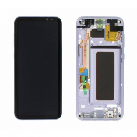 Display-uri si Touchscreen-uri - Ecran Display cu rama Samsung Galaxy S8 G950f Orchid Gray Violet