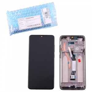 Display-uri si Touchscreen-uri - Ecran Display cu Rama Xiaomi Redmi Note 8 Pro Negru, Service Pack