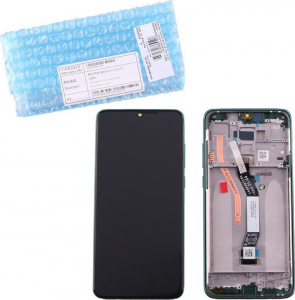 Display-uri si Touchscreen-uri - Ecran Display cu Rama Xiaomi Redmi Note 8 Pro Verde, Service Pack