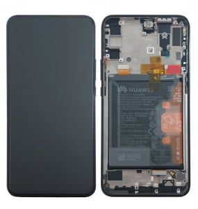 Display-uri si Touchscreen-uri - Ecran Display Huawei P Smart Z Negru, STK-LX1, cu Acumulator, Original Service Pack