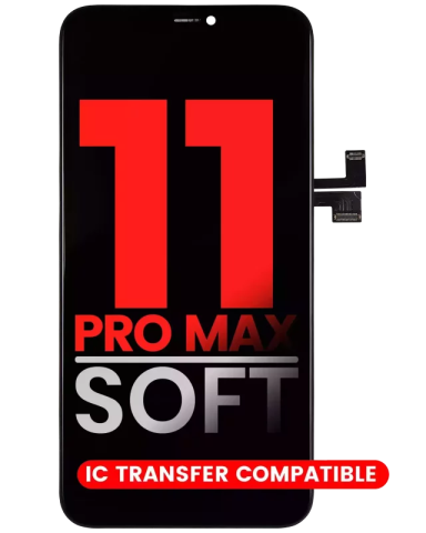 Ecrane iPhone 11 Pro Max - Display Ecran iPhone 11 Pro Max Soft OLED Premium Negru cu Touch Compatibil A2161 A2218 A2220