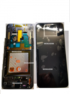 Display-uri si Touchscreen-uri - Ecran Display Samsung Galaxy A80 A805f Silver cu Rama