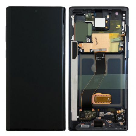 Display-uri si Touchscreen-uri - Ecran display Samsung Galaxy Note 10 N970f Aura Black, Swap