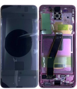 Display-uri si Touchscreen-uri - Ecran Display Samsung Galaxy S20 5g G981 G980 Cloud Pink
