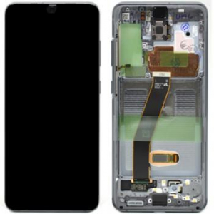 Display-uri si Touchscreen-uri - Ecran Display Samsung Galaxy S20 5g G981 G980 Cosmic Grey Black