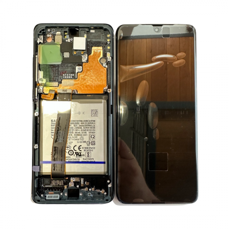 Display-uri si Touchscreen-uri - Ecran Display Samsung Galaxy S20 Ultra G988, Black cu ACUMULATOR