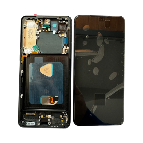Display-uri si Touchscreen-uri - Ecran Display Samsung Galaxy S21 Plus G996 Negru, OLED Compatibil