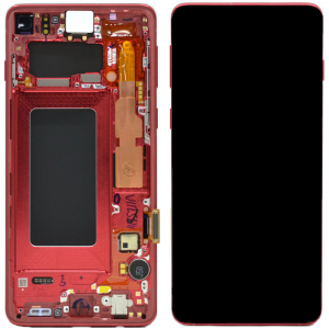 Display-uri si Touchscreen-uri - Ecran Display Samsung S10 G973 Red, Rosu