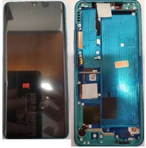 Display-uri si Touchscreen-uri - Ecran display Xiaomi Mi Note 10 M1910F4G Cu rama BLUE Green