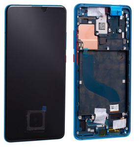Display-uri si Touchscreen-uri - Ecran Display Xiaomi Mi 9T, cu rama Original, Blue