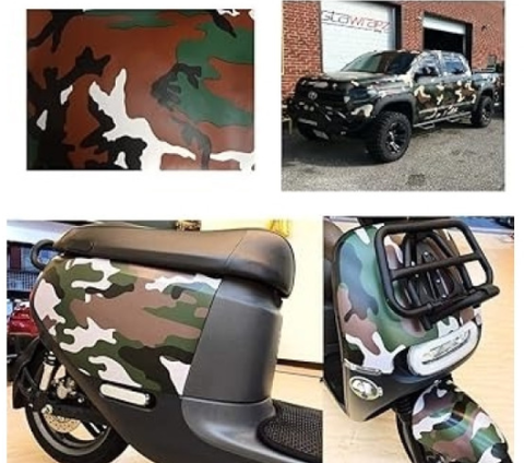 Folie Colant ATV Camuflaj Forest 1x1,5m Anti-Bule [2]