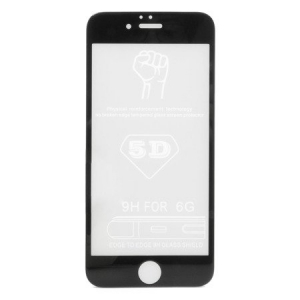 Accesorii - Folie Sticla iPhone 6 iPhone 6s, Negru 10D Full Glue