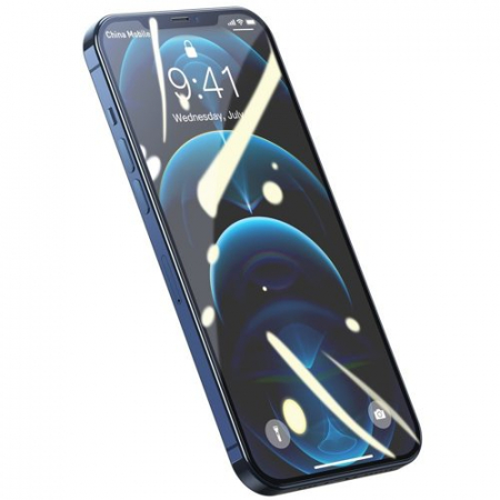 Folie Sticla iPhone 12 / iPhone 12 Pro 0,3 mm Anti Blue Light Full Glue Baseus [1]