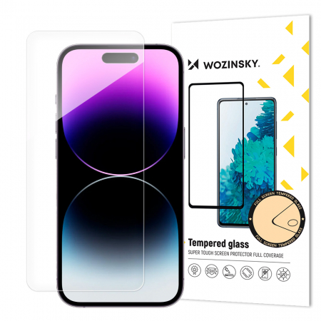 Folii Protectie - Folie sticla iPhone 15 Pro Max , 9h full glue