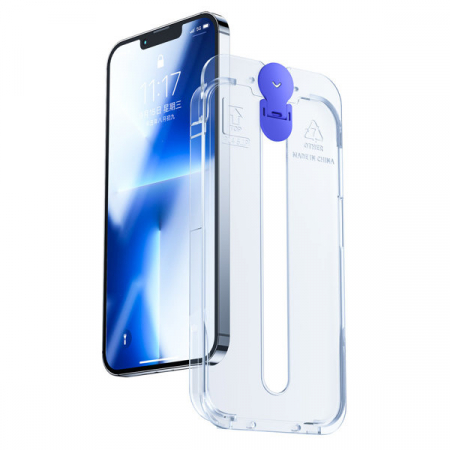 Folie sticla iPhone 14 Pro Full Glue cu kit montaj Joyroom Knight [1]